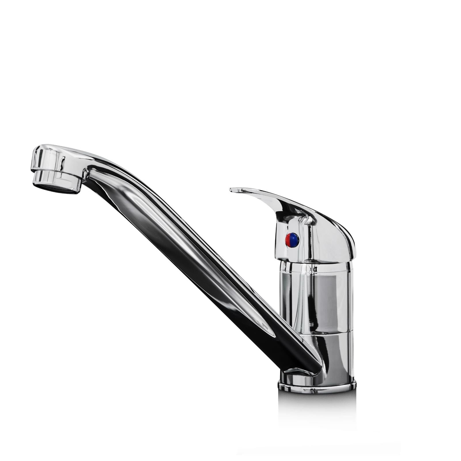 Liquida W01CH 360 Degree Swivel Spout Single Lever Chrome Kitchen Mixer Tap